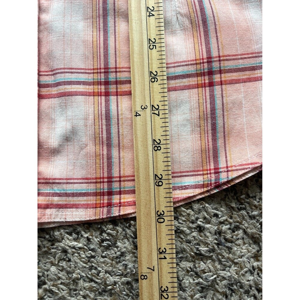 Wrangler Turquoise Pearl Snap Button Up Shirt Womens XL Western Rodeo Aztec - Picture 8 of 8